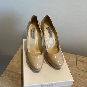 Nude Jimmy Choo Platform 9.5 - 247 Cosmic